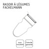 Fackelmann 36122 Castor Vegetable Shaver, Peeler, Vegetable Peeler, Stainless Steel,
