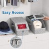 BINBE Contenitore impilabile per cappelli da baseball, con maniglie per