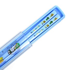 COLORFUL CANDY STYLE N5800310 Chopsticks and Case Set, For Boys and Children, Slide, Anti-Slip, Dishwasher Safe, 6.5 inches (16.5 cm), Accel Fully Open Working Car