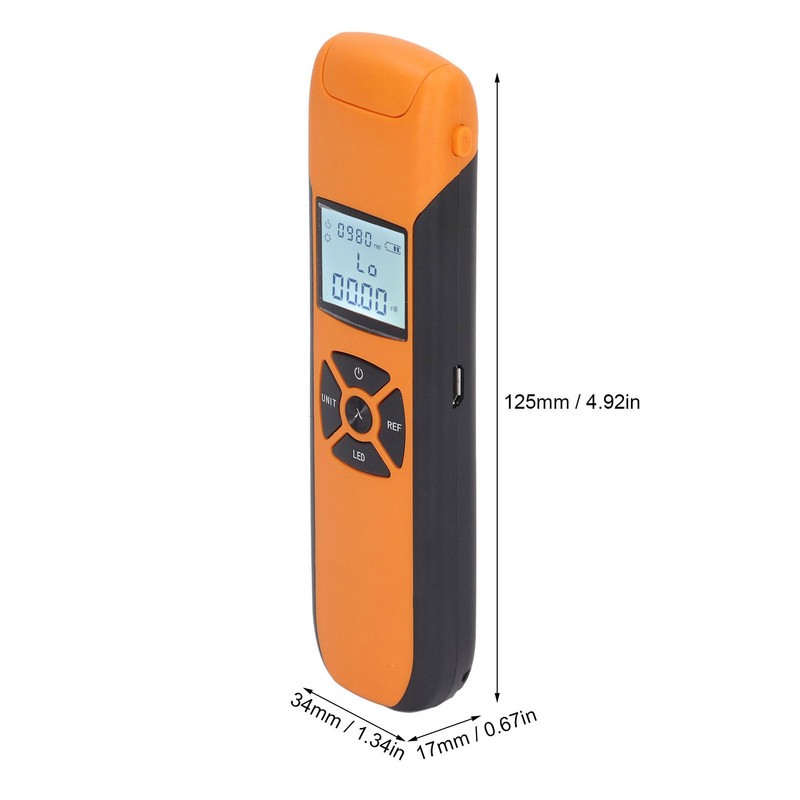 Optical Fiber Power Meter 800 to 1700 Nm Portable Auto