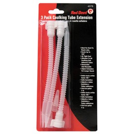 Red Devil 4078 3 Pack Caulking Tube Extension Clear