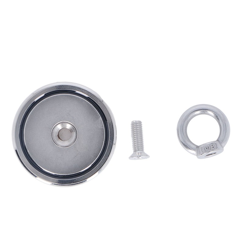 High Power Fishing Magnet NdFeB Stainless Steel Silver Neodymium Fishing