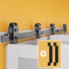 64" Bifold Barn Door Hardware Kit for Four 15" Doors,