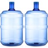Bokon 2 Pieces 5 Gallon Water Jugs Round Plastic Water