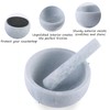 Koville African Natural Marble Mortar and Pestle Set, 4 Cups