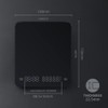 3KG/0.01G New LED Invisible Screen Charging Coffee Scale, Multi-Function Electronic