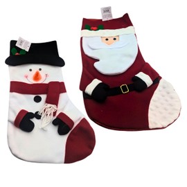 Christmas Stocking - 3d Festive 18" Large Christmas Stockings Snowman Santa Xmas Stockings For Kids Women Men Xmas Decorations Stockings Gifts Holding Set For Christmas Tree Family Holiday Party
