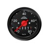 Speedometer with lighting, diameter 48 mm, 80 km/h, black dial,