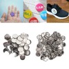 100 Sets Blank Button Making Accessories, Round Badges, Button Parts,
