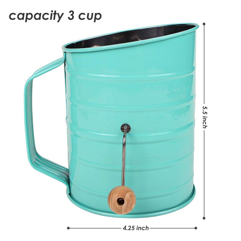 Webake Flour Sifter 3 Cup Stainless Steel Baking Sifter with