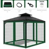 Gazebo Universal Replacement Mosquito Netting, 10'x10' Gazebo Netting Outdoor, 4-Panel