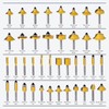 EilxMag 100 Pieces Router Bit Set, Router Bits 1/4 Inch