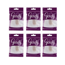 Goody Styling Solutions Hair Net, Light Brown, 3 Count (Pack of 6)