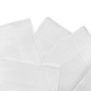 Yuknees 8 Pack White Pocket Square,Cotton Men's Handkerchief,Men's White Handkerchiefs,Large