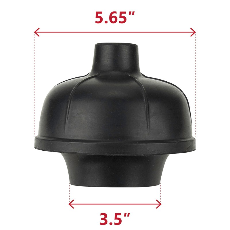 SteadMax Rubber Toilet Plunger, Double Thrust Force Cup, Heavy Duty,