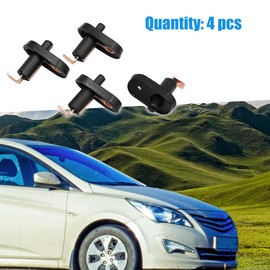 A ABSOPRO Door Courtesy Light Switch Button 1.4x0.8x1.4 Inch Black (Set of 4)