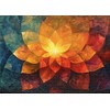Puzzle da 1000 pezzi con fiori di luce, a forma