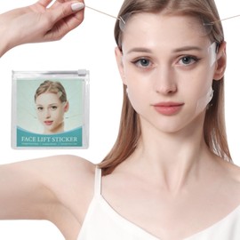 Face Lifting Tape Set, 40 Pieces V-Shaped Stickers, 8 Lifting Ropes, Skin Firming Patches