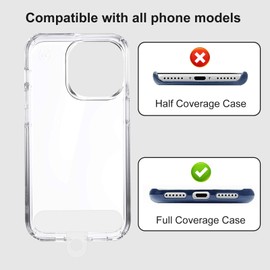 Meliya 2xPhone Lanyard&Patches&Adjustable Neck Strap, Universal Cell Phone Multifunctional Patch Lanyard for Most Smartphone