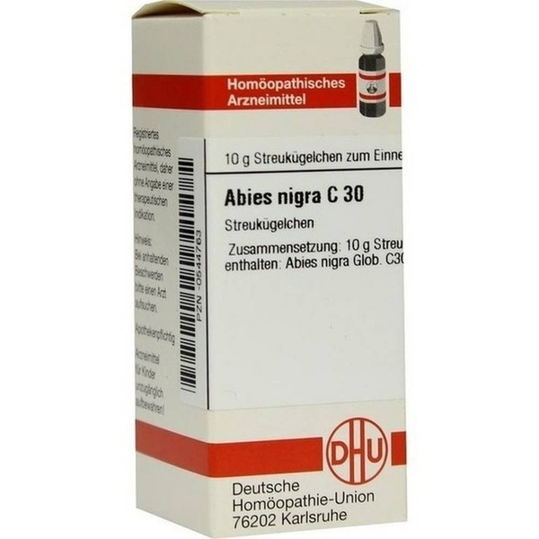 Categories:Homeopathy,Pharmacy Abies NIGRA C 30 globules, 10 g