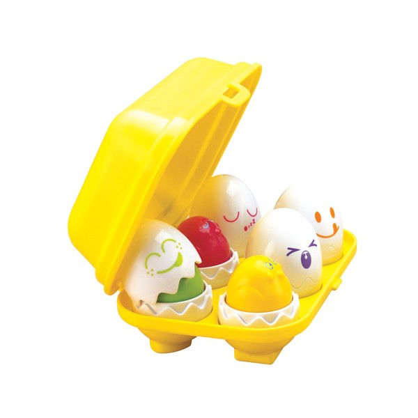 TOMY Toomies Hide & Squeak Eggs Toddler Toys - Matching and Sorting Learning Toys - Sensory Toys
