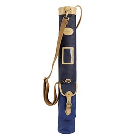 TOURBON Course Practice Golf Club Bag Foldable Travel Golf Case - Canvas and Leather