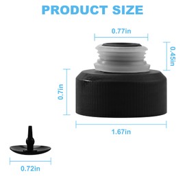 440012803 Solution Tank Cap Compatible with Hoover Carpet Cleaner, PowerDash Pet, SmartWash, and FloorMate Jet, Replacement for Hoover FH50700 FH50702 FH50703I FH50710 (2 Pack)