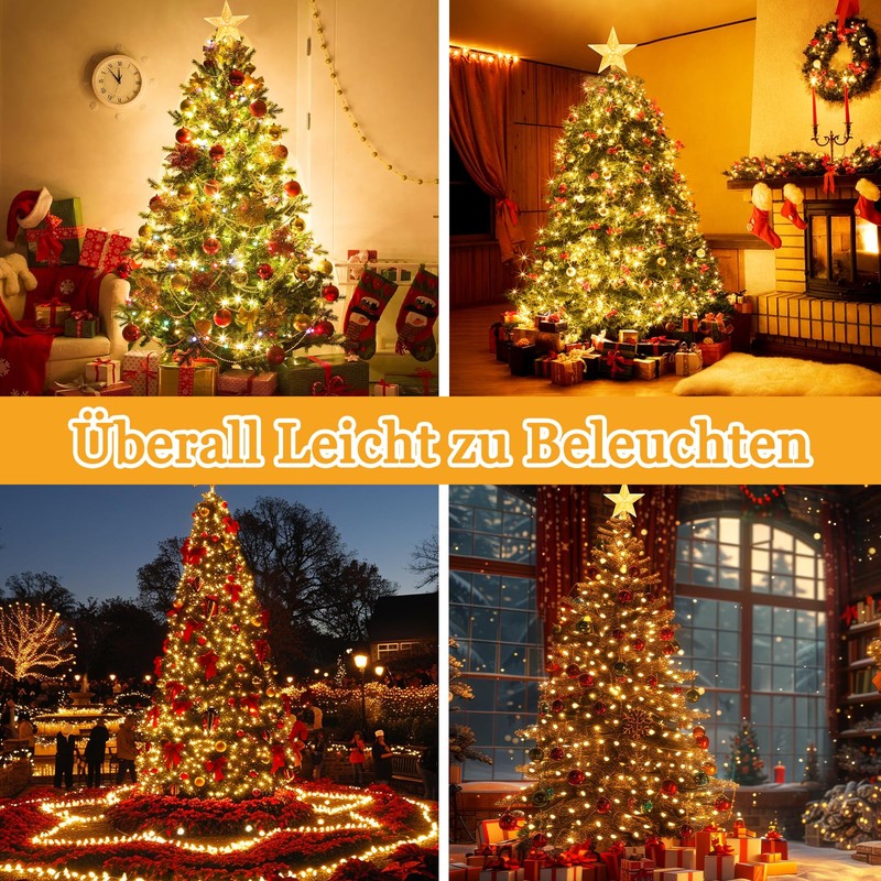 WUQNGI Fairy Lights Christmas Tree 200 cm 400 LEDs
