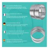 AIROPE - AS - 110 mm, pipe connector reducer, connector,