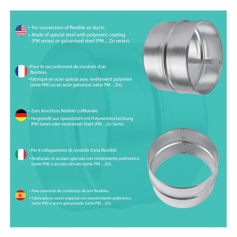 AIROPE - AS - 110 mm, pipe connector reducer, connector,