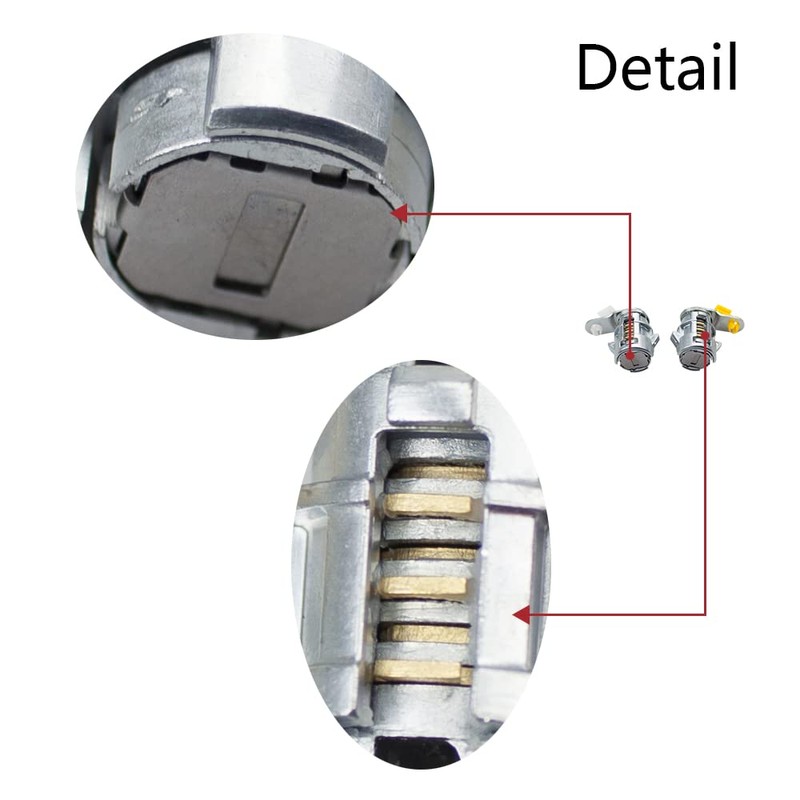 RLB-HILON Door Lock Cylinder Set Compatible with Toyota 4runner 1989