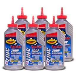 Rislone 4405-6PK Hy-per Lube Zinc ZDDP Supplement, 11 oz, 6-Pack | Real ZDDP Zinc Additive