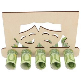 Spruchreif Money Gift Theatre Musical | Wooden Gifts | Money Gifts | Original Money Gifts | Voucher for Theatre Musical | Theatre Gift | Musical Gift