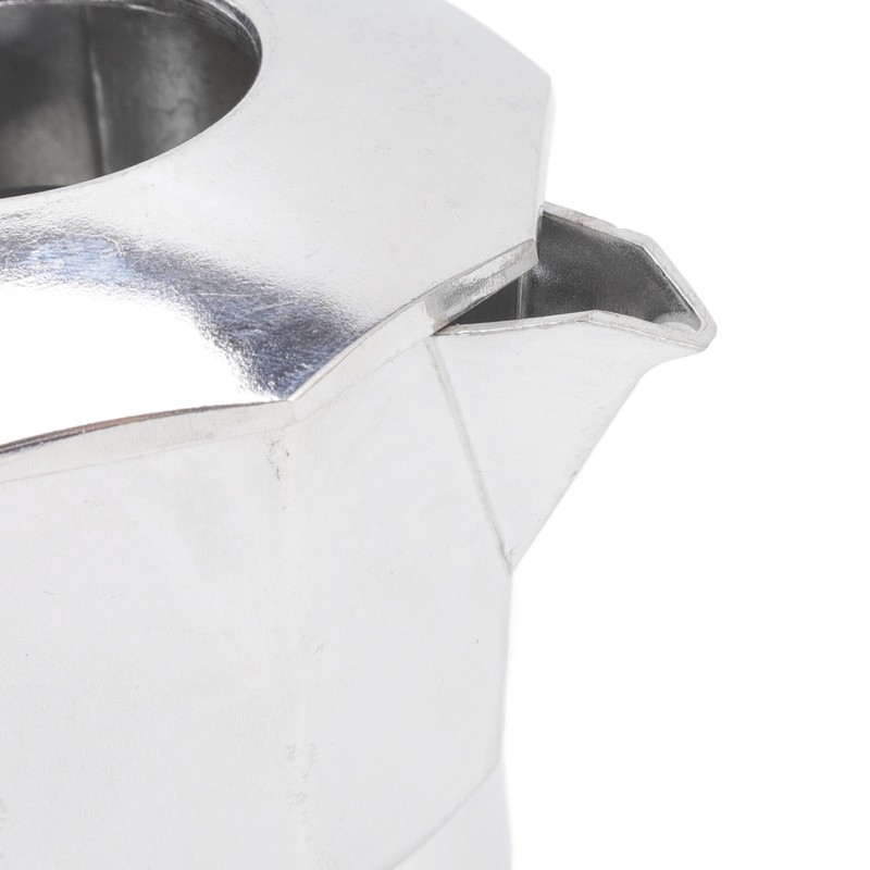 Double Valve Moka Pot Coffee Maker Pot Classic Octagonal Shape