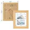 Gaevuian 8x10 Picture Frame Display Double 4X6 Picture Frame Collage,Multi