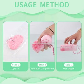 3 Pcs Bath Shower Sponge for Woman Man Relaxing Massage Body exfoliating Loofah Sponge Deep Cleansing