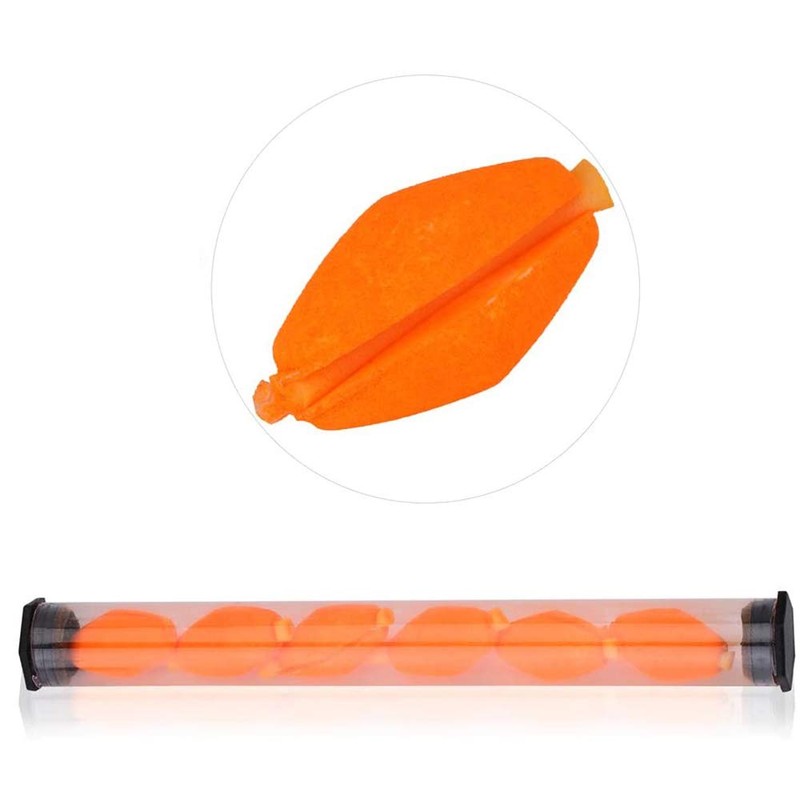 ANCLLO 6pcs Float Foam Olive Shape Indicators Fly Fishing Accessory,