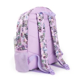 Monster High Girls Backpack | Pink & Silver Rucksack with Adjustable Straps | Reflective Pocket & Badge All Over Print Practical & Organised Luggage Sports School Bag | Doll TV Series Merchandise Gift