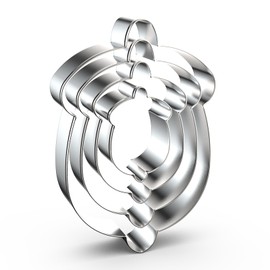 Acorn Cookie Cutter Set - 5", 4", 3", 2" - 4 Piece - Stainless Steel