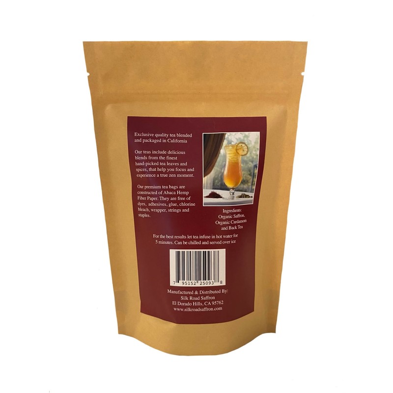 Organic Saffron Organic Ginger Herbal Tea - for better health