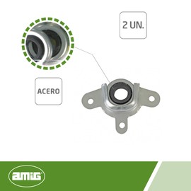 Amig - Galvanised Steel Roller Shutter Shaft Bracket and Bearing | Parts that facilitate movement and reduce friction | Dimensions: 57 x 28 mm | Diameter: 28 cm