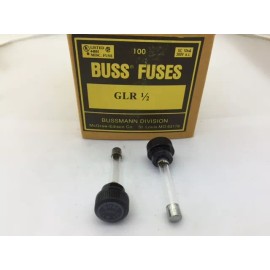 Bussmann (5 pcs) GLR-1/2 Bussmann, 500mA 300vac, Fast Acting, Fuse and Knob Combo