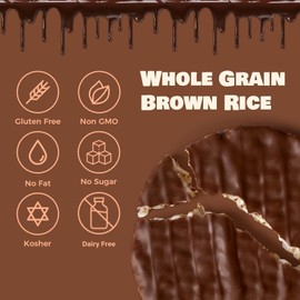 LIEBERS Dark Chocolate Rice Cakes, Kosher Certified Dairy Free, Gluten Free Snack (Dark Chocolate) Pack Of 6