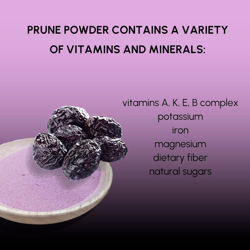 Prune Powder 8 oz, Natural Powder for Beverages, Cooking