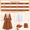 Meland Pioneer Dress for Girls - Colonial Floral Costume with