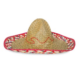 KarnevalsTeufel.de Sombrero Size 58 cm Colourful Mexican Mexican Hat Poncho Sombrero
