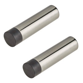 Door Stop Wall or Skirting Mounted Satin Stainless Steel 78mm Projection Concealed Fixing Pack of 2