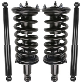 EVERESTWAY Front and Rear Struts Complete Assembly Compatible for 2004-2015 Nissan Titan 4WD 5.6L Shock Absorbers Replace 171358 37251 (4PCS)