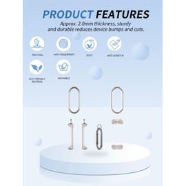 Cover for PLAUD NotePin Voice Recorder, yystao TPU Protective Case compatible with PLAUD NotePin AI, With Keychain, Dustproof, Shockproof& Durable, Transparent-Gray