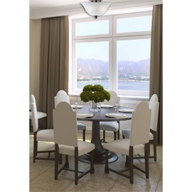 Westinghouse Lighting 6622300 Wensley Two-Light Interior Semi-Flush Ceiling Fixture